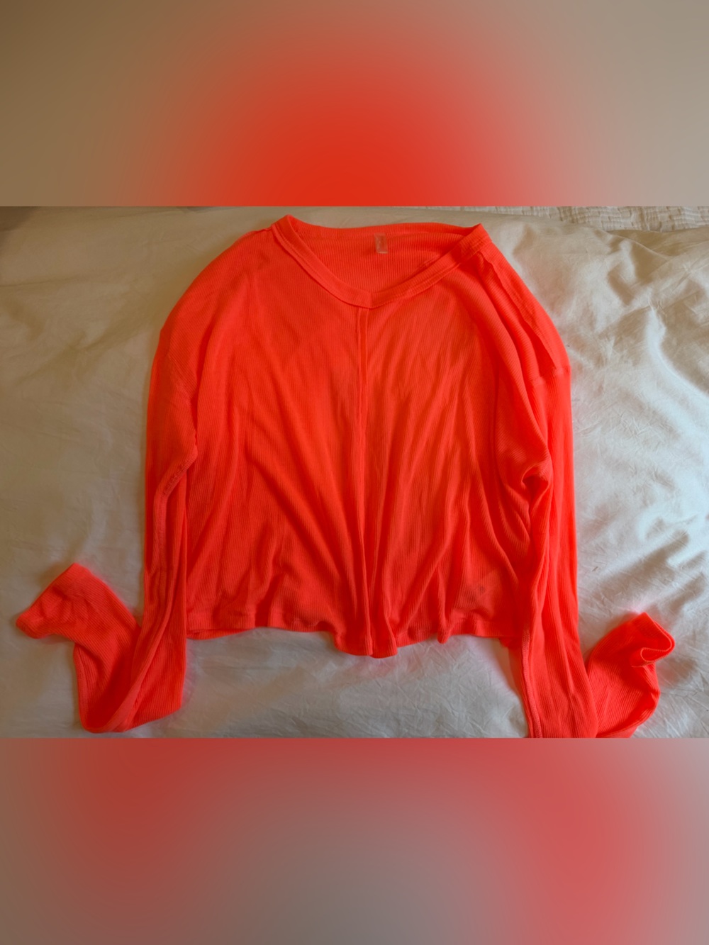 Free People Coral Long Sleeve Women's Top
